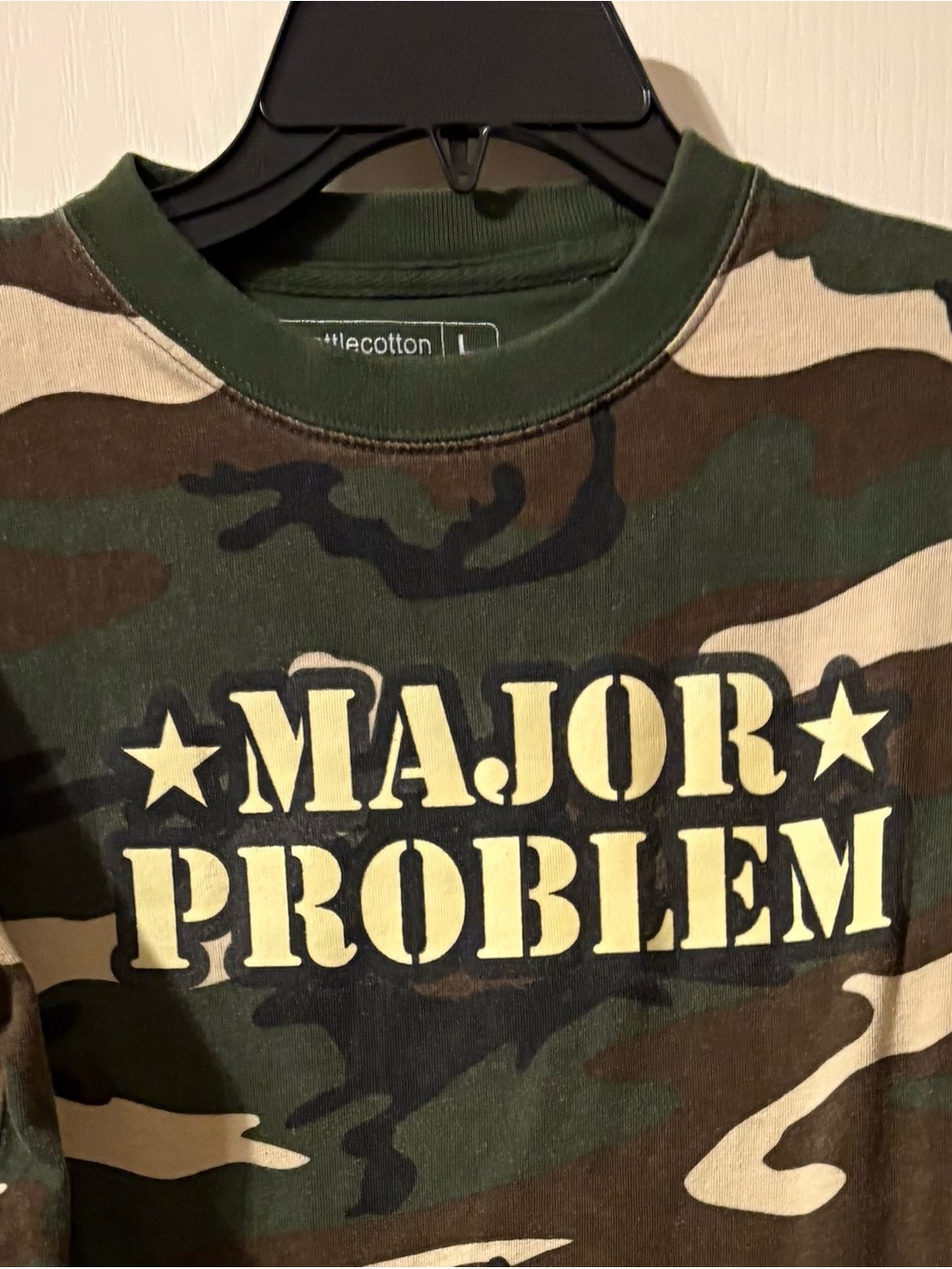 Major Problem Camo Long Sleeve Tee - Green